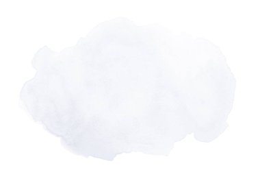 Beyaz üzerine izole edilmiş, sıvı bir kova boyası ile soyut suluboya arka plan görüntüsü. Koyu mavi tonları