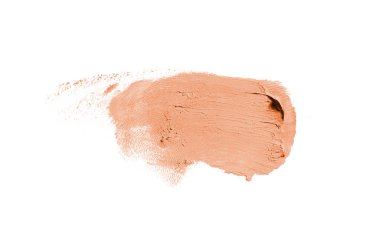 Smear ve ruj veya akrilik boya beyaz izole doku