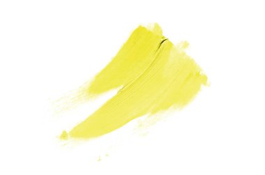 Smear ve ruj veya akrilik boya beyaz izole doku