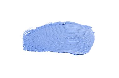 Smear ve ruj veya akrilik boya beyaz izole doku