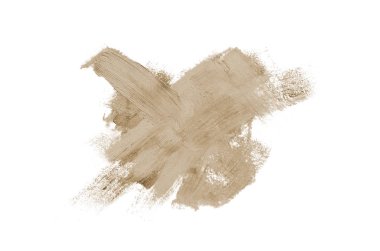 Smear ve ruj veya akrilik boya beyaz izole doku