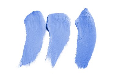 Smear ve ruj veya akrilik boya beyaz izole doku