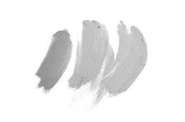 Smear ve ruj veya akrilik boya beyaz izole doku