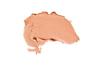 Smear ve ruj veya akrilik boya beyaz izole doku