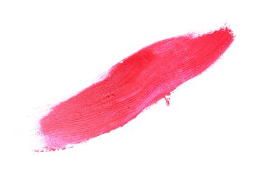 Smear ve ruj veya akrilik boya beyaz izole doku