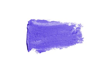 Smear ve ruj veya akrilik boya beyaz izole doku