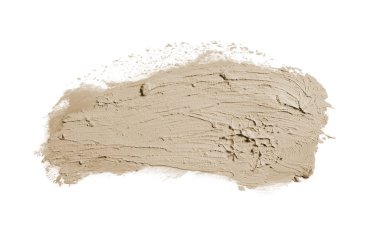 Smear ve ruj veya akrilik boya beyaz izole doku