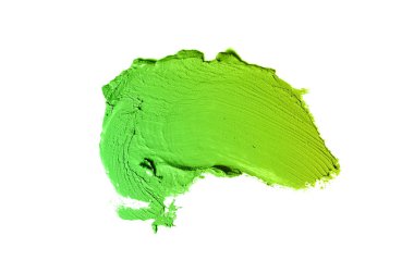 Smear ve ruj veya akrilik boya beyaz izole doku