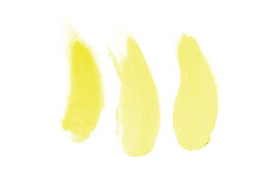 Smear ve ruj veya akrilik boya beyaz izole doku