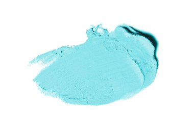 Smear ve ruj veya akrilik boya beyaz izole doku