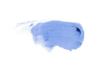 Smear ve ruj veya akrilik boya beyaz izole doku