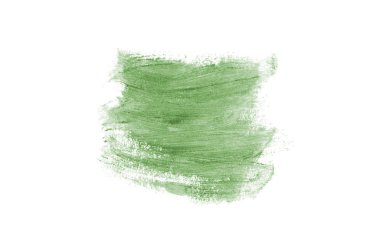 Smear ve ruj veya akrilik boya beyaz izole doku