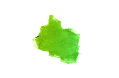 Smear ve ruj veya akrilik boya beyaz izole doku