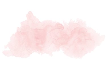 Aquarelle boya, üzerinde beyaz izole bir sıvı sıçrama ile suluboya arka plan görüntüsü. Kırmızı tonları