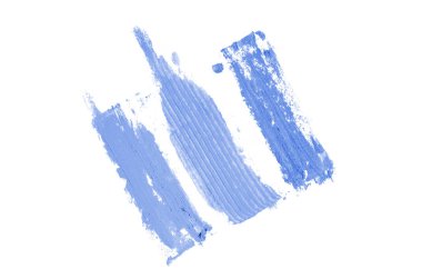 Smear ve ruj veya akrilik boya beyaz izole doku