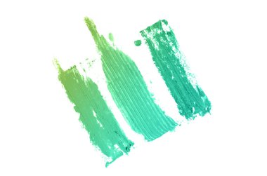 Smear ve ruj veya akrilik boya beyaz izole doku