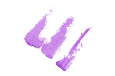 Smear ve ruj veya akrilik boya beyaz izole doku