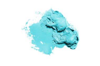 Smear ve ruj veya akrilik boya beyaz izole doku