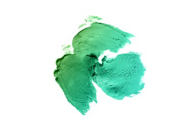 Smear ve ruj veya akrilik boya beyaz izole doku