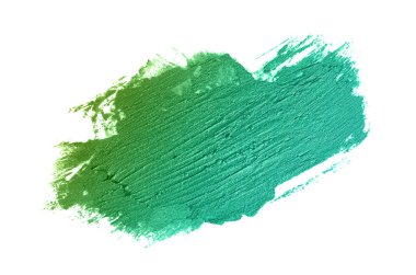 Smear ve ruj veya akrilik boya beyaz izole doku