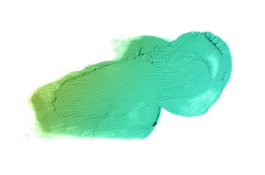 Smear ve ruj veya akrilik boya beyaz izole doku