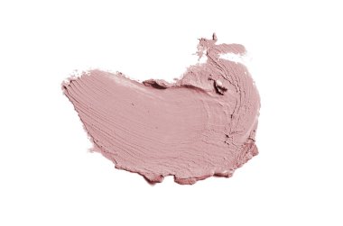 Smear ve ruj veya akrilik boya beyaz izole doku