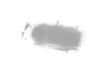 Smear ve ruj veya akrilik boya beyaz arka plan üzerinde izole doku. Lipgloss veya sıvı oje leke örneği inme. Güzellik kozmetik tasarım için eleman. Gri renk