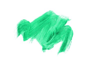 Smear ve ruj veya akrilik boya beyaz izole doku