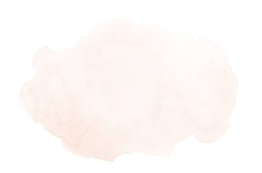 Beyaz üzerine izole edilmiş, sıvı bir kova boyası ile soyut suluboya arka plan görüntüsü. Turuncu tonları