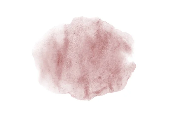 Imagen de fondo de acuarela abstracta con una salpicadura líquida de pintura acuarela, aislada en blanco. Tonos rojos oscuros —  Fotos de Stock
