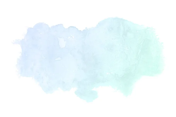 Imagen de fondo de acuarela abstracta con una salpicadura líquida de pintura acuarela, aislada en tonos pastel blancos. —  Fotos de Stock