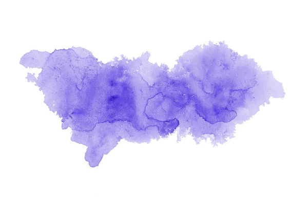 Abstract aquarel achtergrondafbeelding met een vloeibare Splatter van Aquarelle verf, geïsoleerd op wit. Violet tinten — Stockfoto