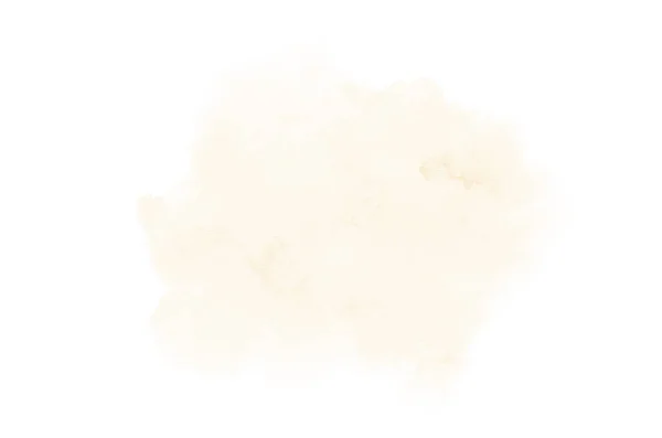 Abstrakt akvarell bakgrundsbild med en flytande splatter av akvarellfärg, isolerad på vitt. Ljus orange toner — Stockfoto