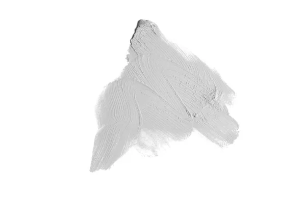 Smear en textuur van lippenstift of acrylverf geïsoleerd op wit — Stockfoto