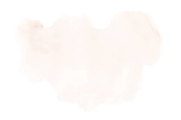 Imagen de fondo de acuarela abstracta con una salpicadura líquida de pintura acuarela, aislada en blanco. Tonos naranja —  Fotos de Stock