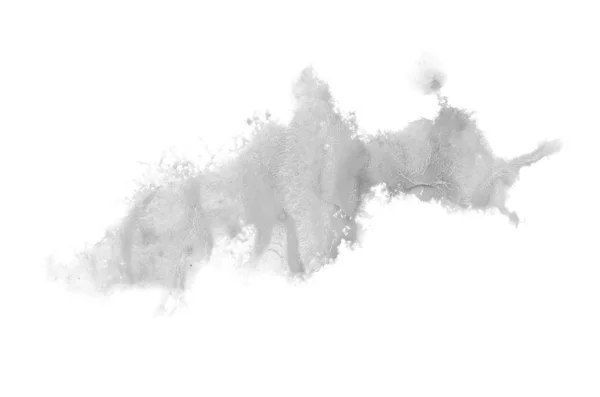 Imagem de fundo aquarela abstrata com um respingo líquido de tinta aquarelle, isolado em branco. Tons preto e branco — Fotografia de Stock