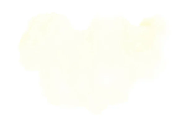 Absztrakt akvarell háttérkép egy folyékony fröccs a Aquarelle festék, elszigetelt fehér. Sárga tónusú — Stock Fotó