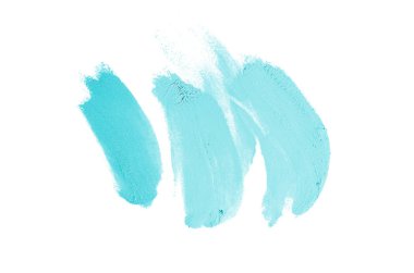 Smear ve ruj veya akrilik boya beyaz izole doku