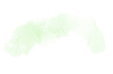 Beyaz üzerine izole edilmiş, sıvı bir kova boyası ile soyut suluboya arka plan görüntüsü. Yeşil tonları