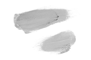 Smear ve ruj veya akrilik boya beyaz izole doku