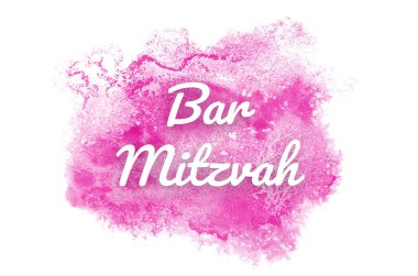 Kova boyası sıvı bir sıçrama ile soyut suluboya arka plan görüntüsü. Pembe tonları. Bar Mitzvah