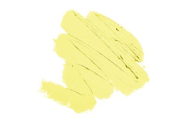 Smear ve ruj veya akrilik boya beyaz izole doku