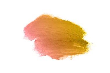 Smear ve ruj veya akrilik boya beyaz izole doku