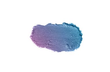 Smear ve ruj veya akrilik boya beyaz izole doku