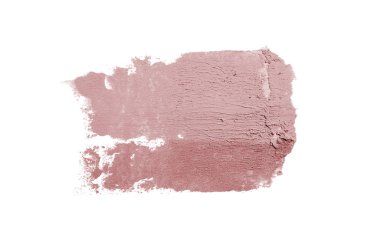 Smear ve ruj veya akrilik boya beyaz izole doku