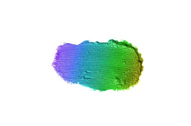 Smear ve ruj veya akrilik boya beyaz izole doku