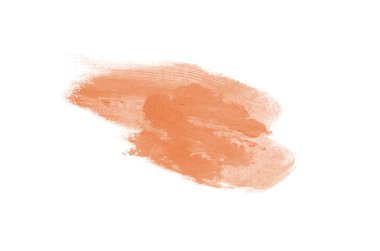 Smear ve ruj veya akrilik boya beyaz izole doku