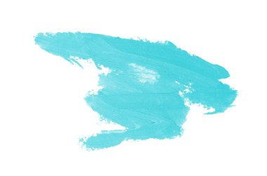 Smear ve ruj veya akrilik boya beyaz izole doku