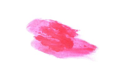 Smear ve ruj veya akrilik boya beyaz izole doku