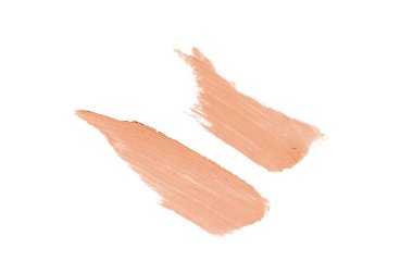 Smear ve ruj veya akrilik boya beyaz izole doku